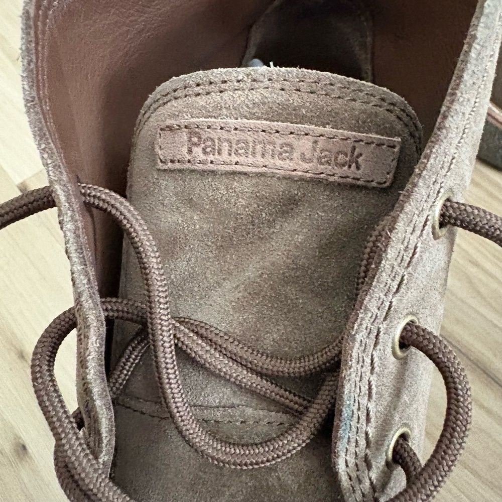 Panama Jack Gael Leather Boots Grayish Brown Suede Ankle Waterproof Classic - Picture 5 of 8